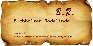 Buchholzer Rodelinda névjegykártya